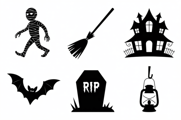 Download Halloween Icons SVG Bundle Mummy Bat - Icon Collection
