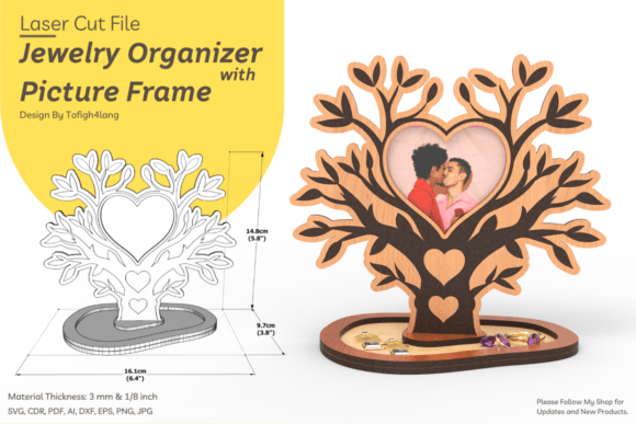 Download Jewelry Organizer | Laser Cut File | SVG - Premium Resources