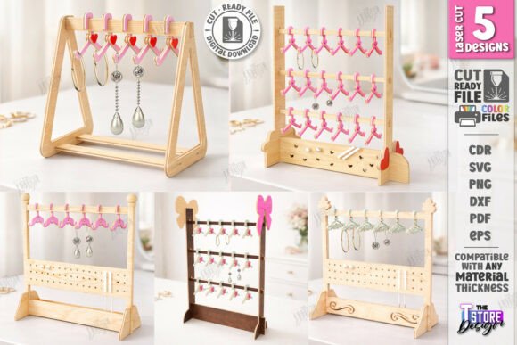 Download Mini Hanger Jewelry Display Laser Bundle - Jewelry Collection