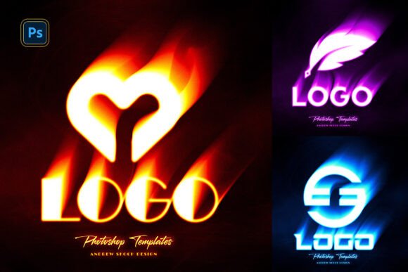 Download Flaming Logo Photoshop Mockup - Flaming Collection