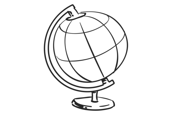Download School Globe Doodle Icon. Geography Tool - Icon Collection