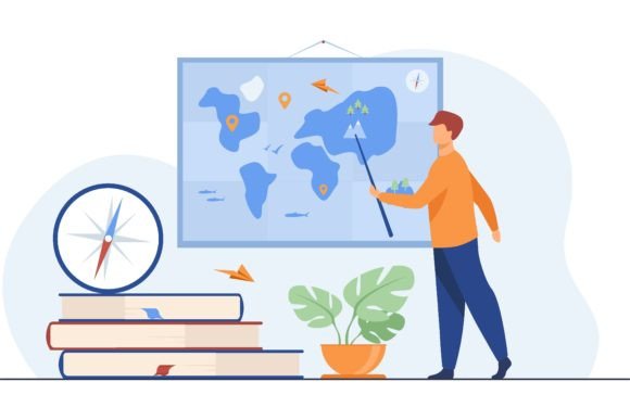Download Geography Teacher in Class. Speaker Pres - Geography Collection