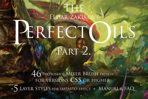 Download Perfect Oils2. 46 Photoshop Oil Brushes - Perfect Collection