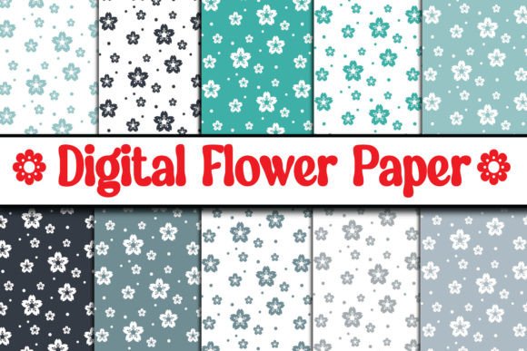 Download Digital Floral Papers, Seamless Pattern - Digital floral Collection