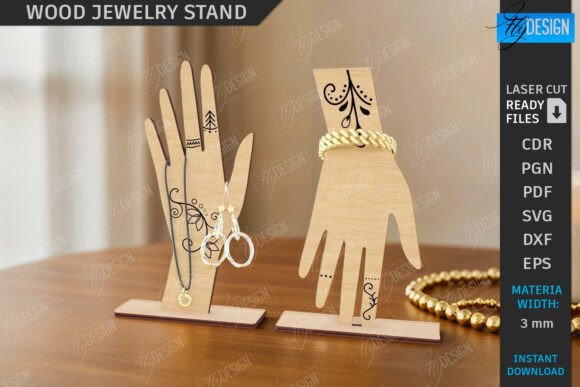 Download Jewelry Stand Laser Cut | Jewelry Holder - Premium Resources