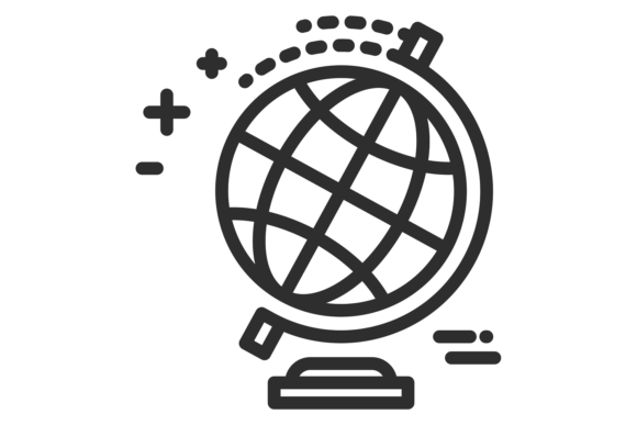 Download School Globe Line Icon. Geography Lesson - Icon Collection