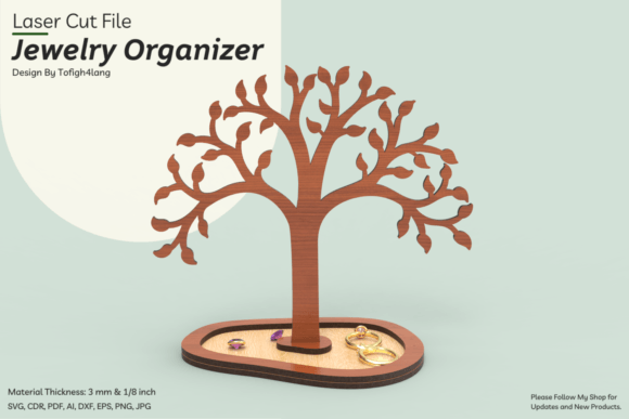 Download Tree Jewelry Display | Laser Cut File - Premium Bundle